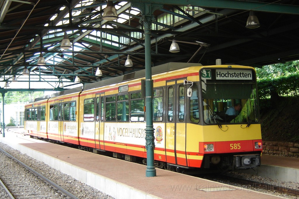 1512-0050-080608.jpg - VBK GT8-80C 585 "Vogelhausbräu" / Bad Herrenalb 8.6.2008