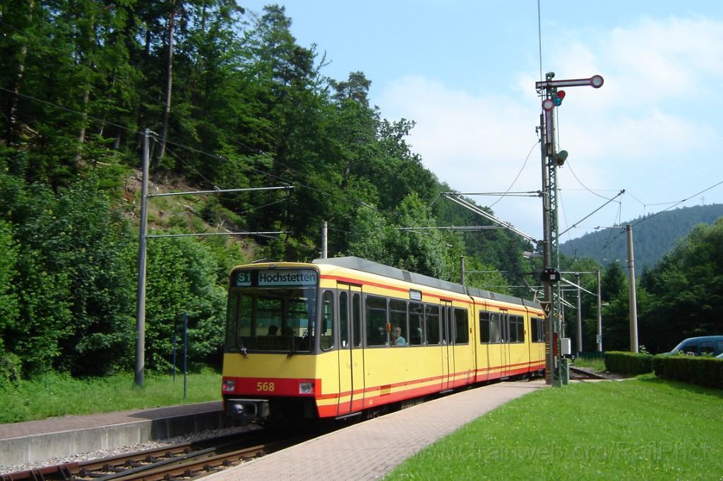 1513-0009-080608.jpg - VBK GT8-80C 568 / Bad Herrenalb 8.6.2008