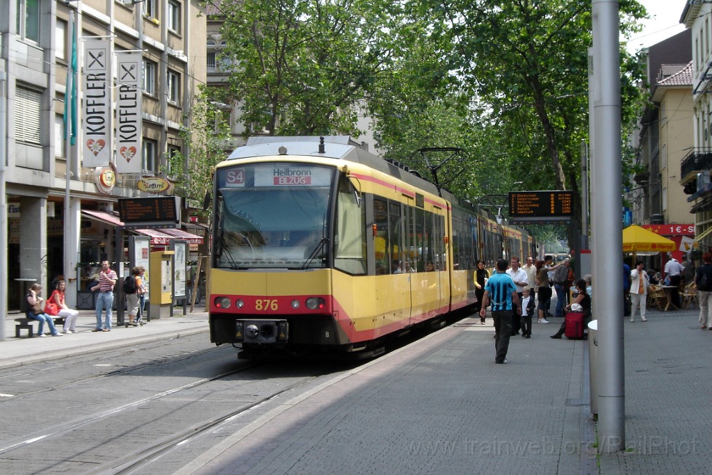 1513-0020-080608.jpg - AVG GT8-100DM/2S 876 / Marktplatz 8.6.2008