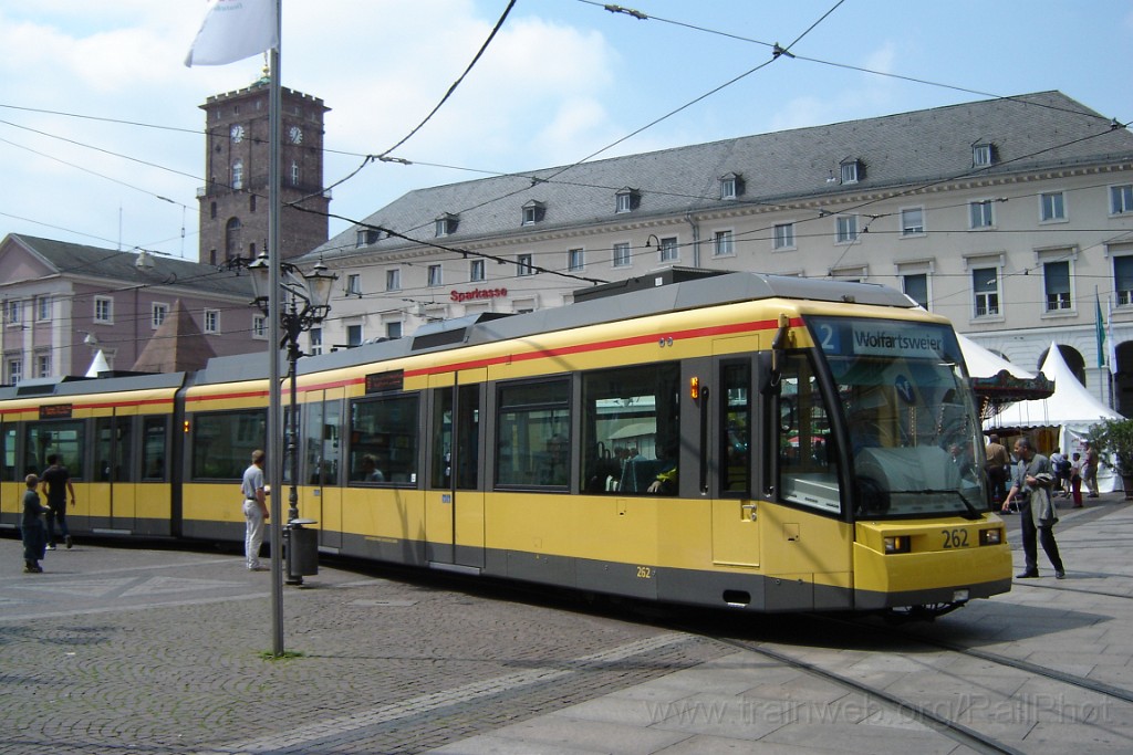 1513-0029-080608.jpg - VBK GT8-70D 262 / Marktplatz 8.6.2008