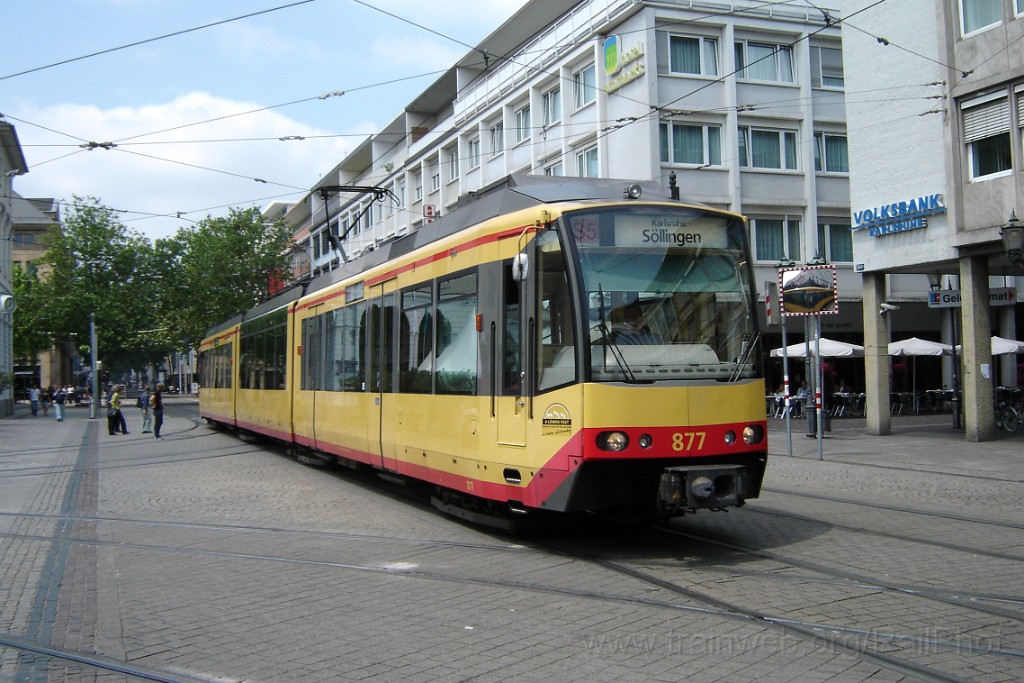1513-0033-080608.jpg - AVG GT8-100DM/2S 877 / Marktplatz 8.6.2008