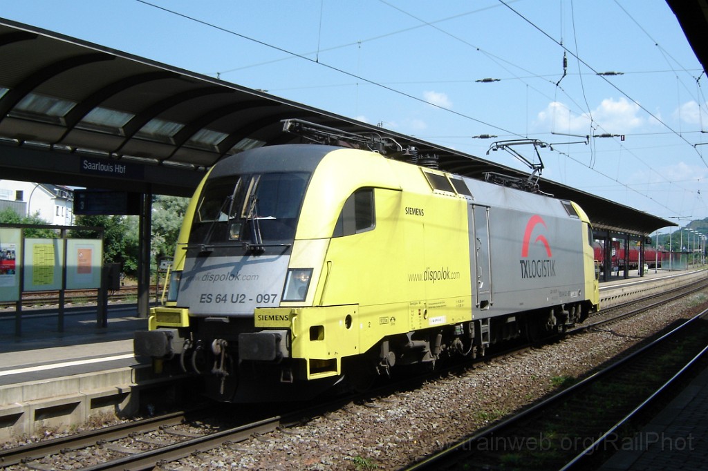1516-0030-090608.jpg - Dispolok/TX Logistik ES 64 U2 097 / Saarlouis 9.6.2008