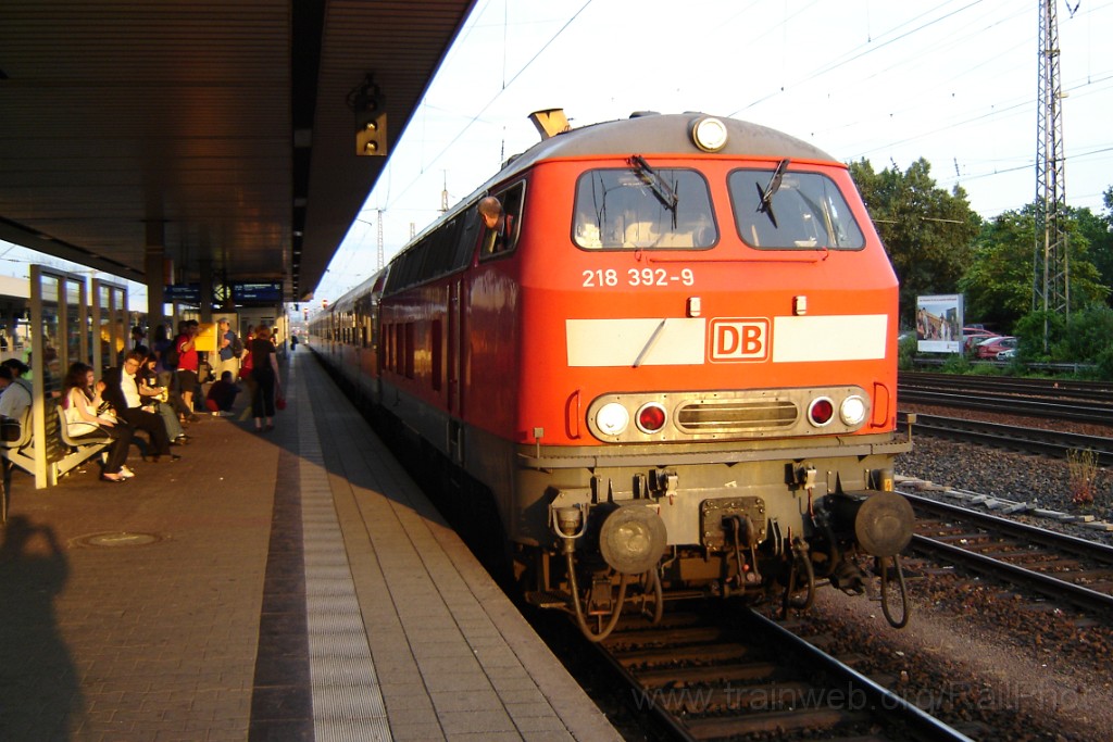 1517-0016-090608.jpg - DBAG 218.392-9 / Mannheim Hbf 9.6.2008