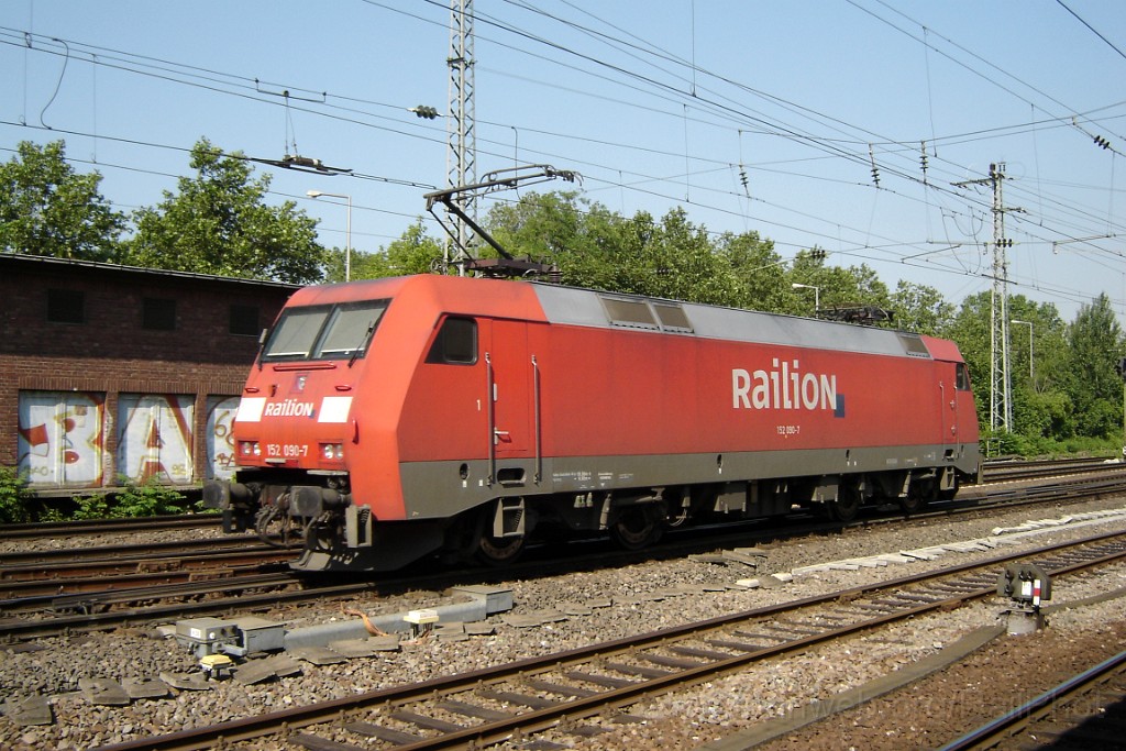 1518-0013-100608.jpg - Railion 152.090-7 / Mannheim Hbf 10.6.2008