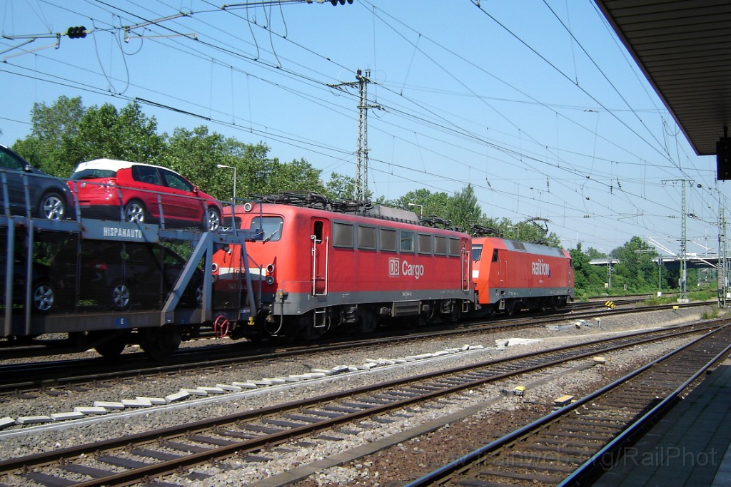 1518-0020-100608.jpg - DBAG 140.544-8 + Railion 152.014-7 / Mannheim Hbf 10.6.2008