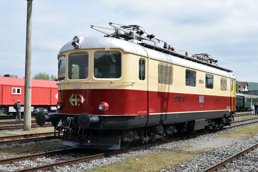 9673-0030-270425.jpg - SBB-CFF Re 4/4' 10034 / Etzwilen (Güterbahnhof) 27.4.2025