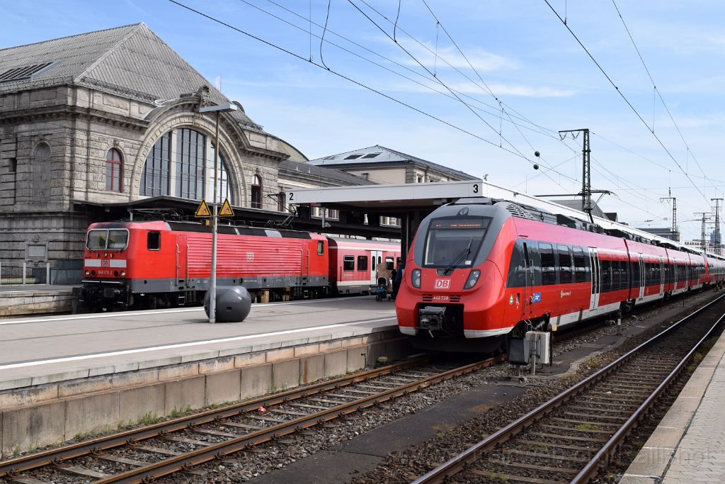 4440-0003-110517.jpg - DBAG 442.739 + 143.970-2 / Nürnberg Hbf 11.5.2017