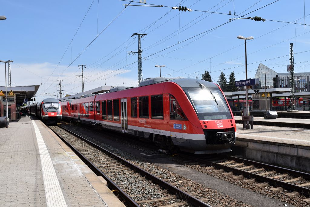 4443-0033-110517.jpg - DBAG 648.327 + 648.325 + Bpmbdzf 311 / Nürnberg Hbf 11.5.2017