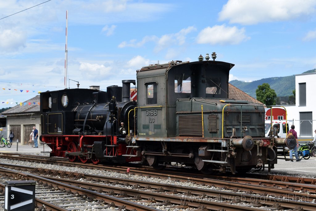 9166-0045-160624.jpg - OeBB Ce 2/2 103 + OeBBH E 3/3 1 ''S'Eis'' / Balsthal 16.6.2024