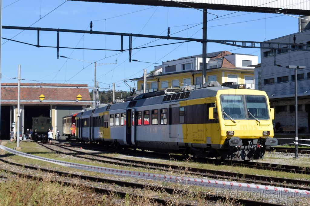 8740-0044-020923.jpg - OeBB ET 10.121 + HSTB E 3/3 436 / Hochdorf (Remise) 2.9.2023