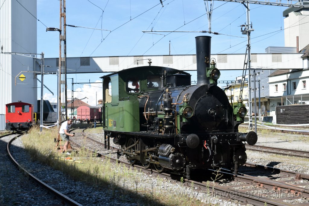 8747-0023-020923.jpg - HSTB E 3/3 3 "Beinwyl" / Hochdorf (Remise) 2.9.2023