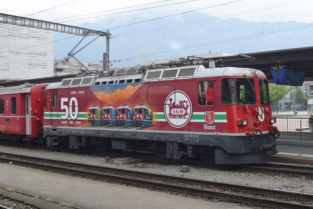 5008-0028-140618.jpg - RhB Ge 4/4" 617 "Ilanz" / Landquart 14.6.2018