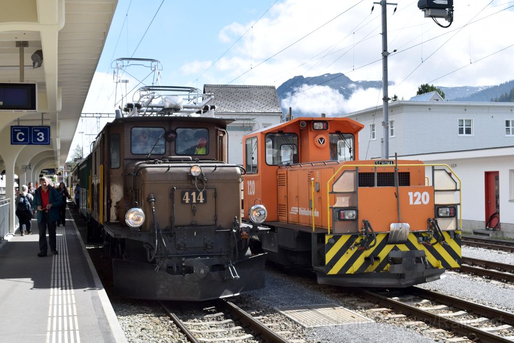 5010-0011-140618.jpg - RhB Tm 2/2 120 "WVB Davos" + Ge 6/6' 414 / Davos-Platz 14.6.2018