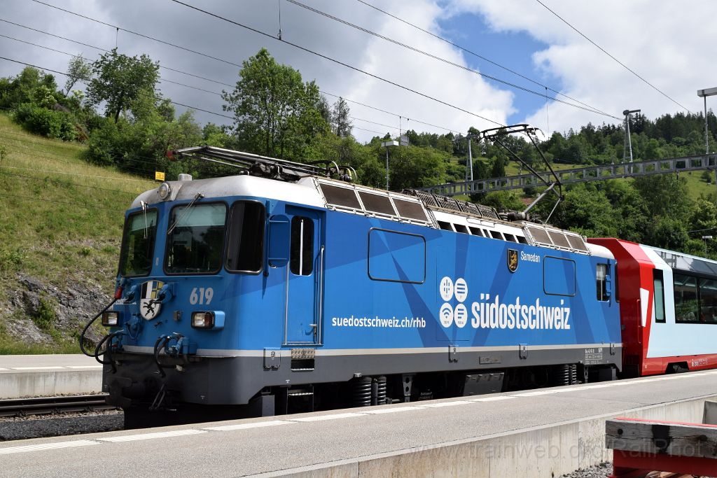 5013-0045-140618.jpg - RhB Ge 4/4" 619 "Samedan" / Filisur 14.6.2018