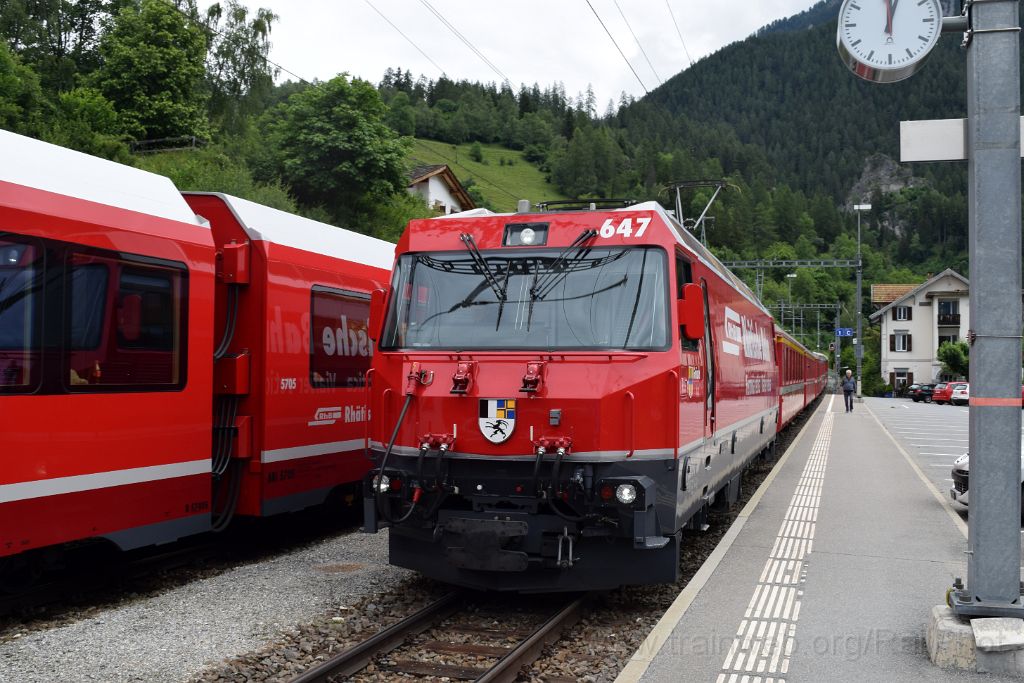 5014-0050-140618.jpg - RhB Ge 4/4''' 647 "Grüsch" / Filisur 14.6.2018