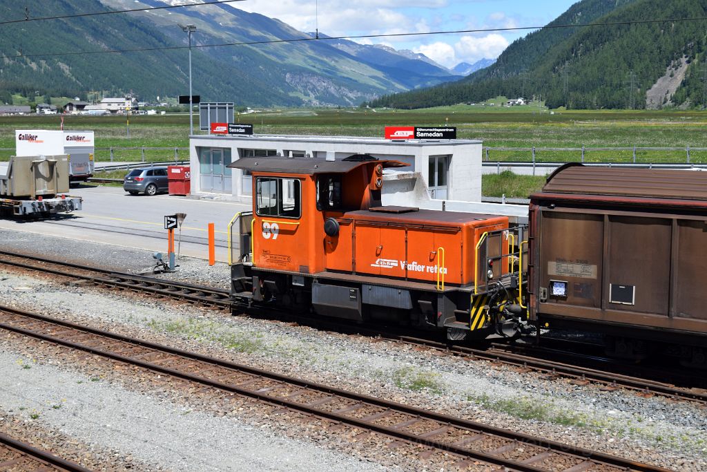 5016-0024-140618.jpg - RhB Tm 2/2 89 / Samedan Güterumschlagplatz 14.6.2018