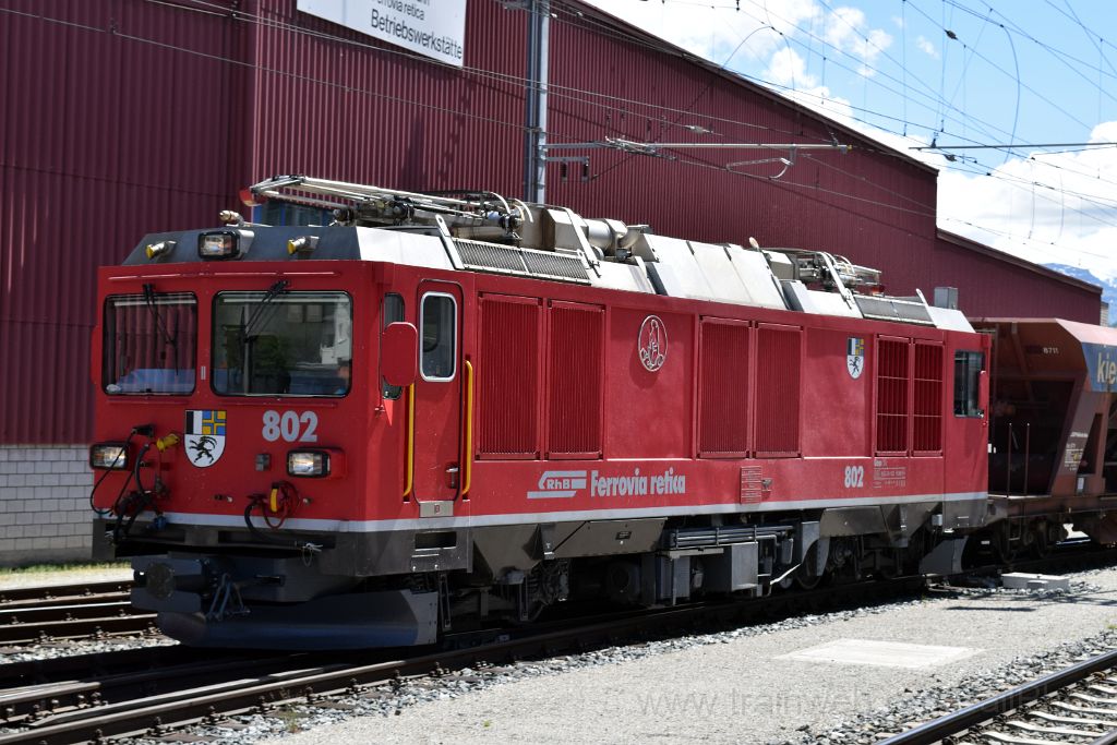 5019-0015-140618.jpg - RhB Gem 4/4 802 "Murmeltier" / Samedan 14.6.2018