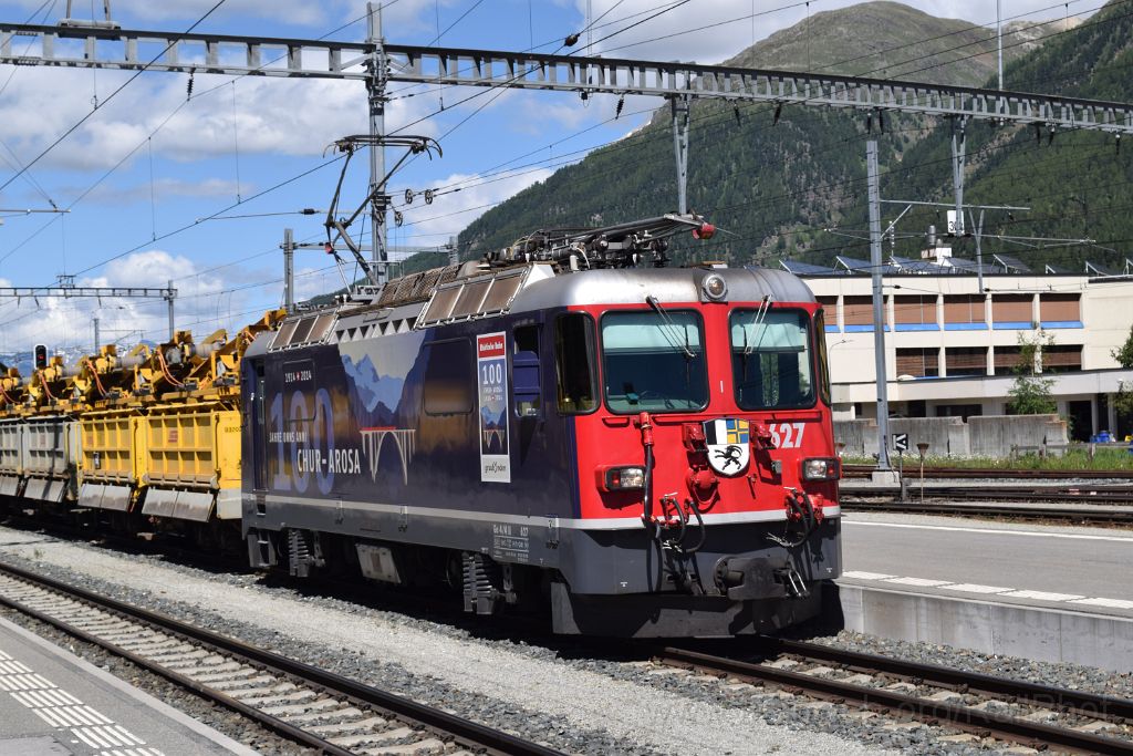5019-0042-140618.jpg - RhB Ge 4/4" 627 "Reichenau-Tamins" / Samedan 14.6.2018