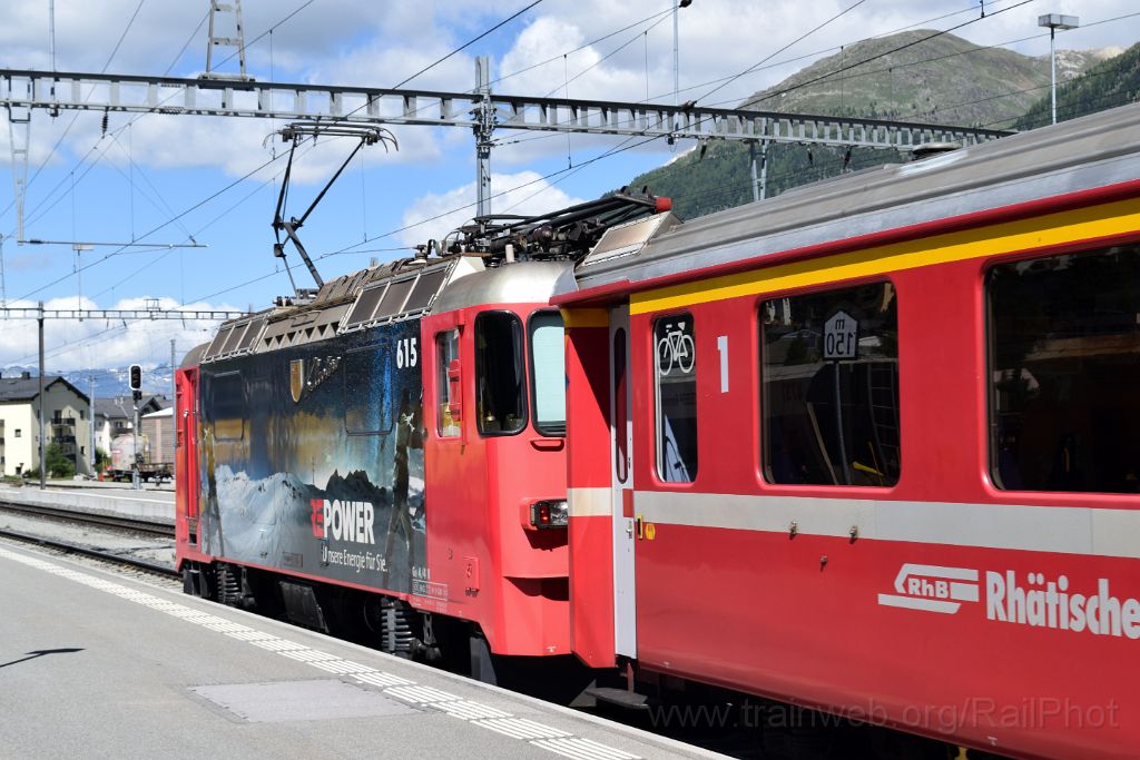 5020-0013-140618.jpg - RhB Ge 4/4" 615 "Klosters" / Samedan 14.6.2018