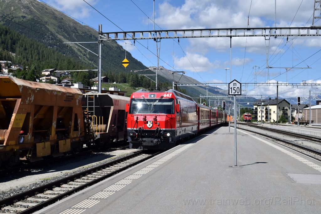 5020-0025-140618.jpg - RhB Ge 4/4''' 647 "Grüsch" / Samedan 14.6.2018