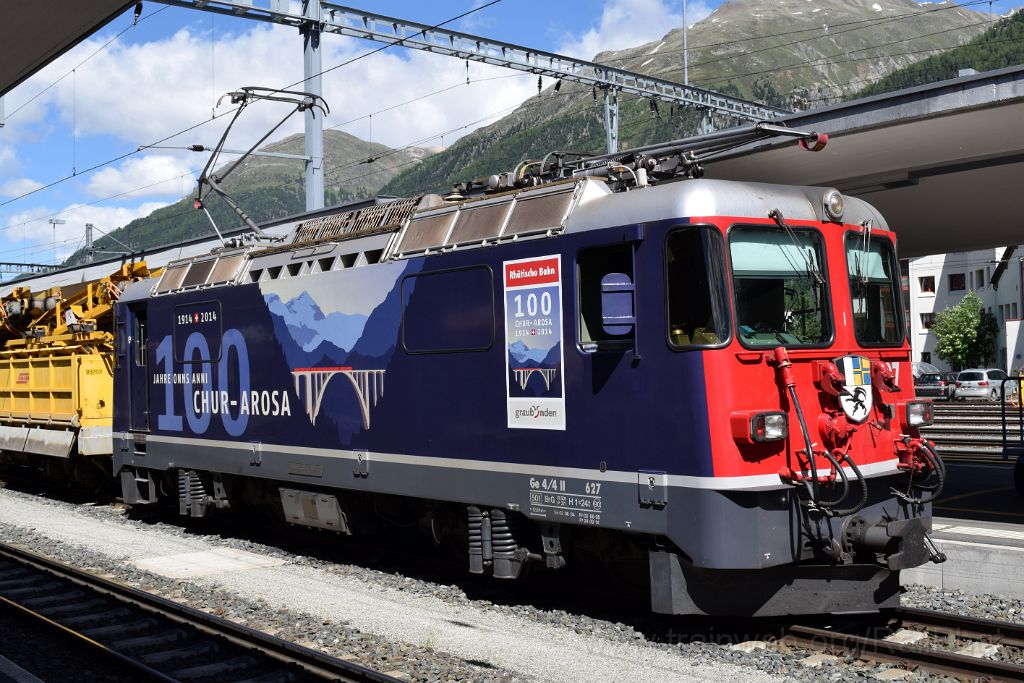5020-0041-140618.jpg - RhB Ge 4/4" 627 "Reichenau-Tamins" / Samedan 14.6.2018