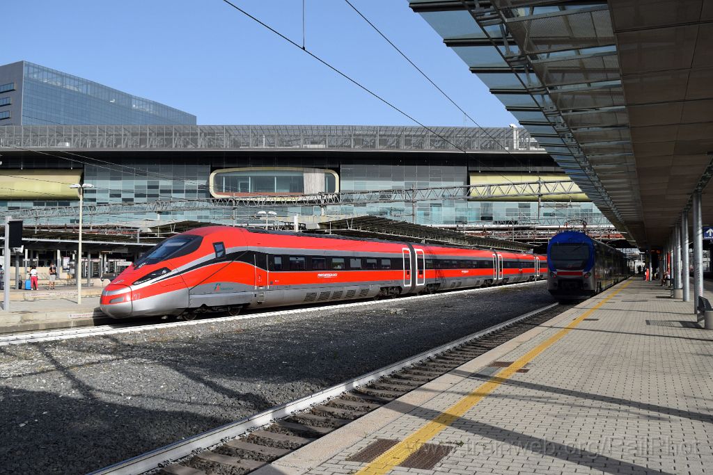 4034-0014-220716.jpg - FS ETR 400.827 + ALe 506.023 / Roma Tiburtina 22.7.2016