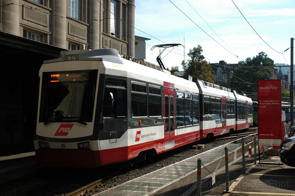 3305-0008-280914.jpg - AB ABe 4/8 35 "Teufen" / St.Gallen 28.9.2014
