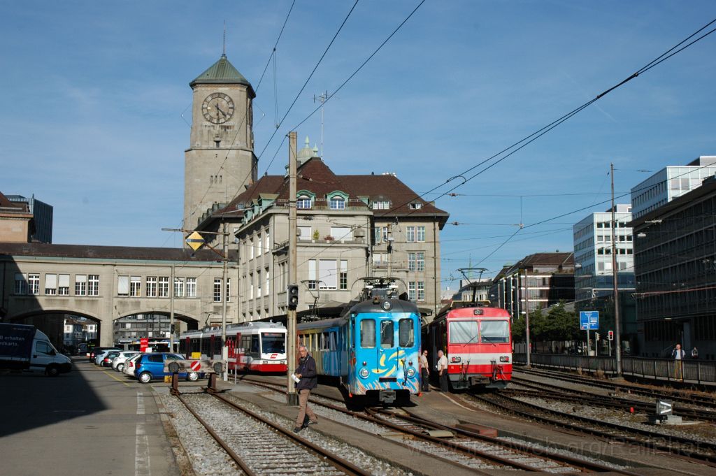 3305-0013-280914.jpg - AB BDeh 4/4 11 "St.Gallen" + TB BDe 4/4 7 "Ostwind" + AB ABe 4/8 35 "Teufen" / St.Gallen 28.9.2014
