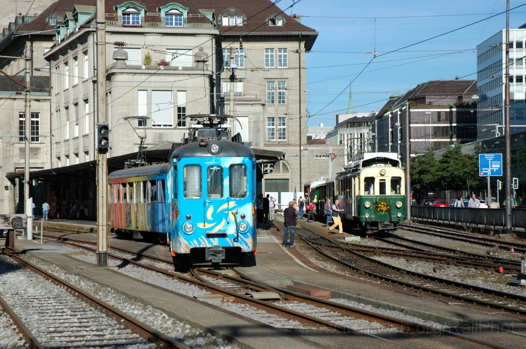 3306-0036-280914.jpg - SGA BCFeh 4/4 5 + TB BDe 4/4 7 "Ostwind" / St.Gallen 28.9.2014