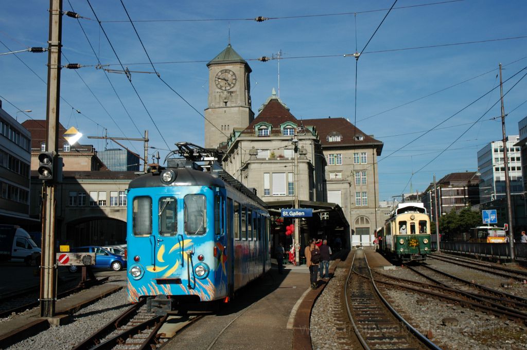 3306-0040-280914.jpg - SGA BCFeh 4/4 5 + TB BDe 4/4 7 "Ostwind" / St.Gallen 28.9.2014