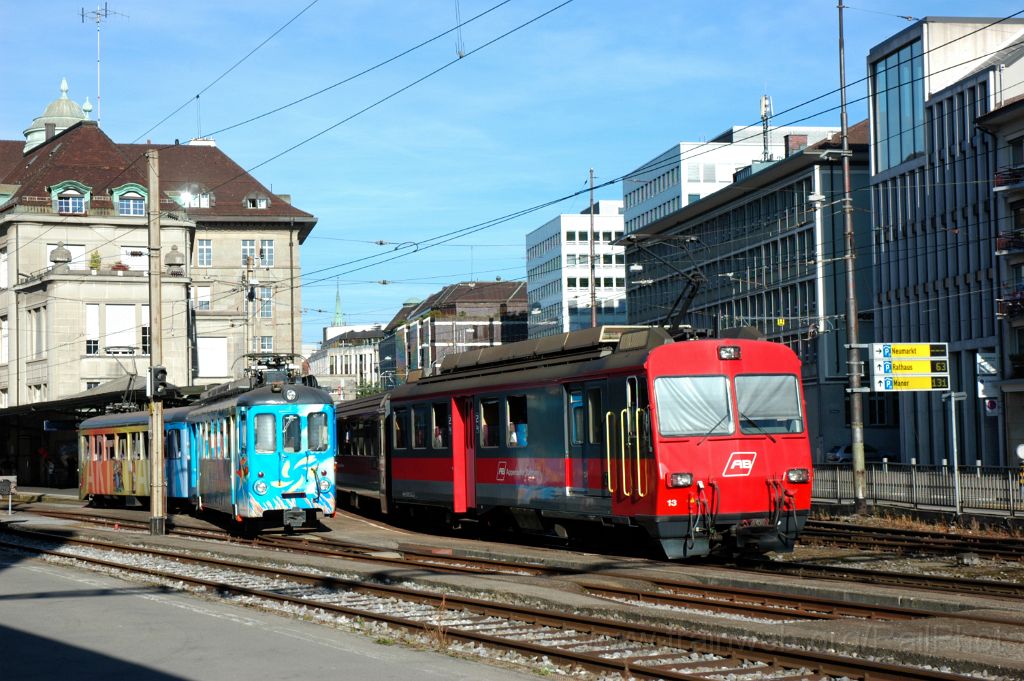 3307-0002-280914.jpg - AB BDeh 4/4 13 + TB BDe 4/4 7 "Ostwind" / St.Gallen 28.9.2014