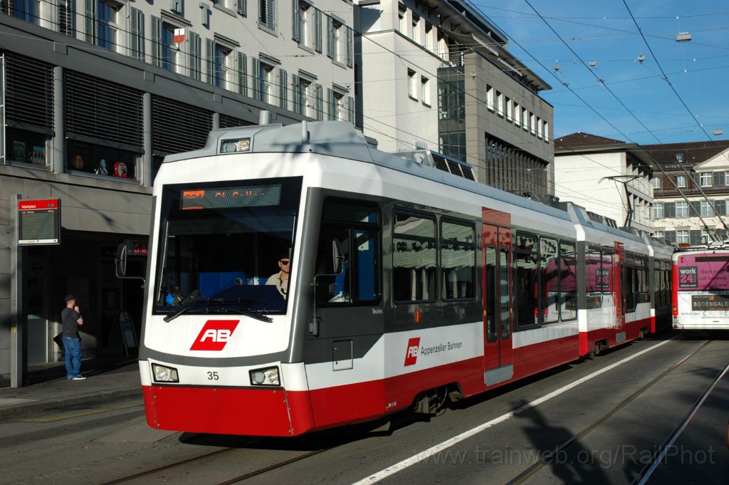 3308-0005-280914.jpg - AB ABe 4/8 35 "Teufen" / St.Gallen (Marktplatz) 28.9.2014