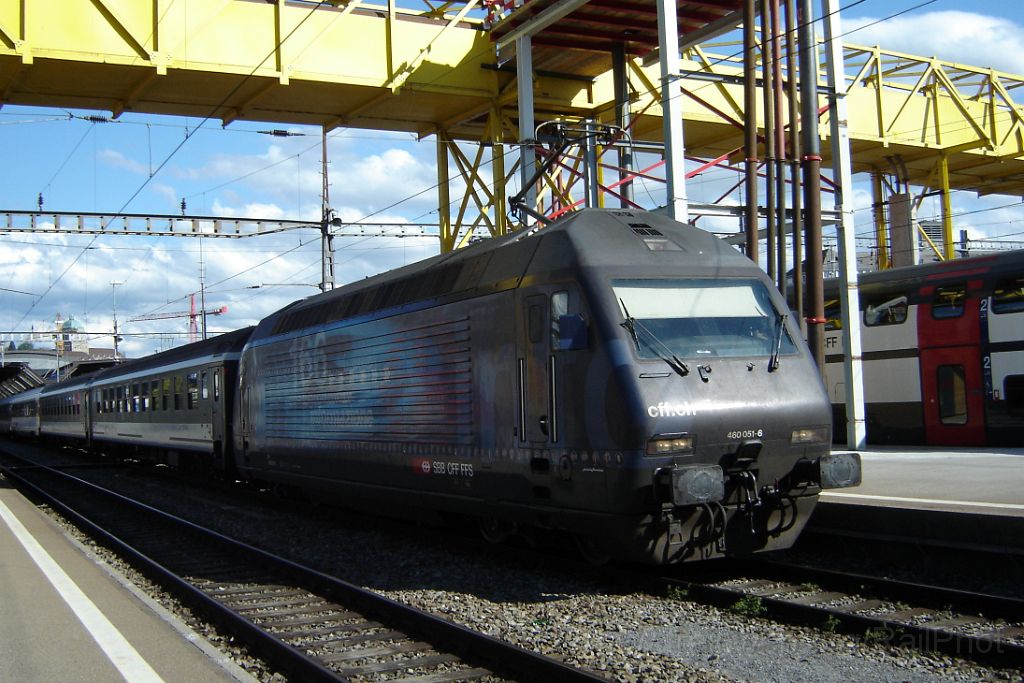 1466-0005-190408.jpg - SBB-CFF Re 460.051-6 "Staffelegg" / Zürich HB 19.4.2008