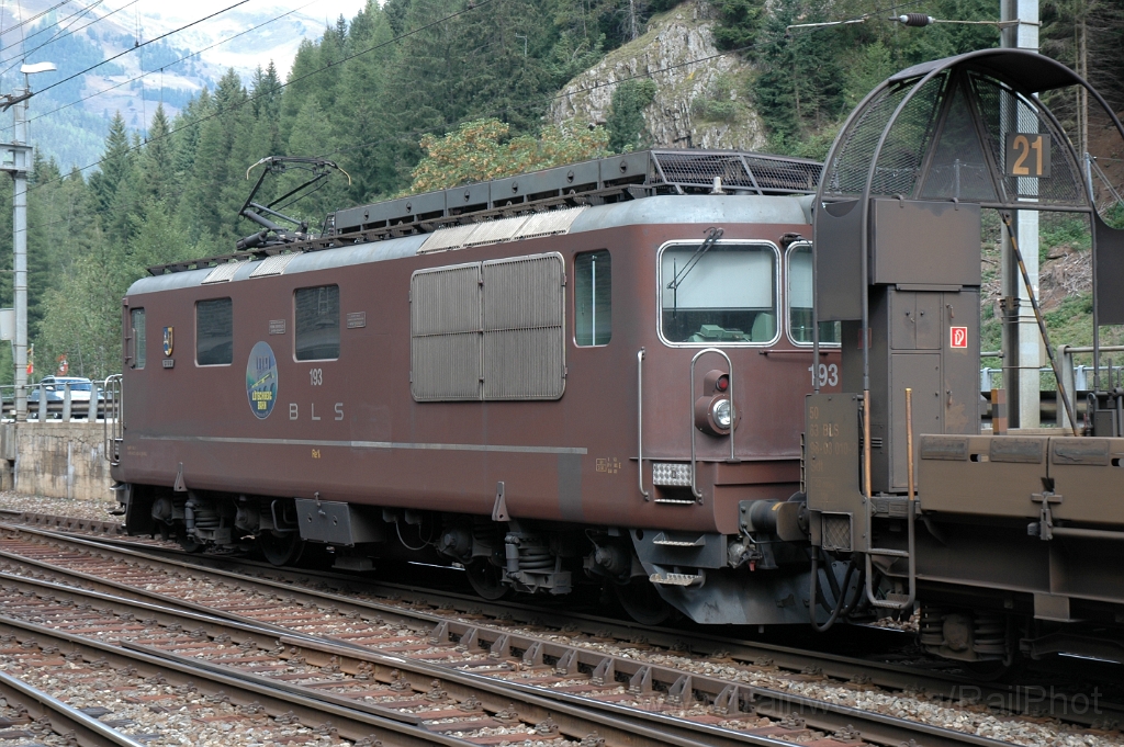 2938-0046-080913.jpg - BLS Re 4/4 193 "Steg" / Goppenstein 8.9.2013