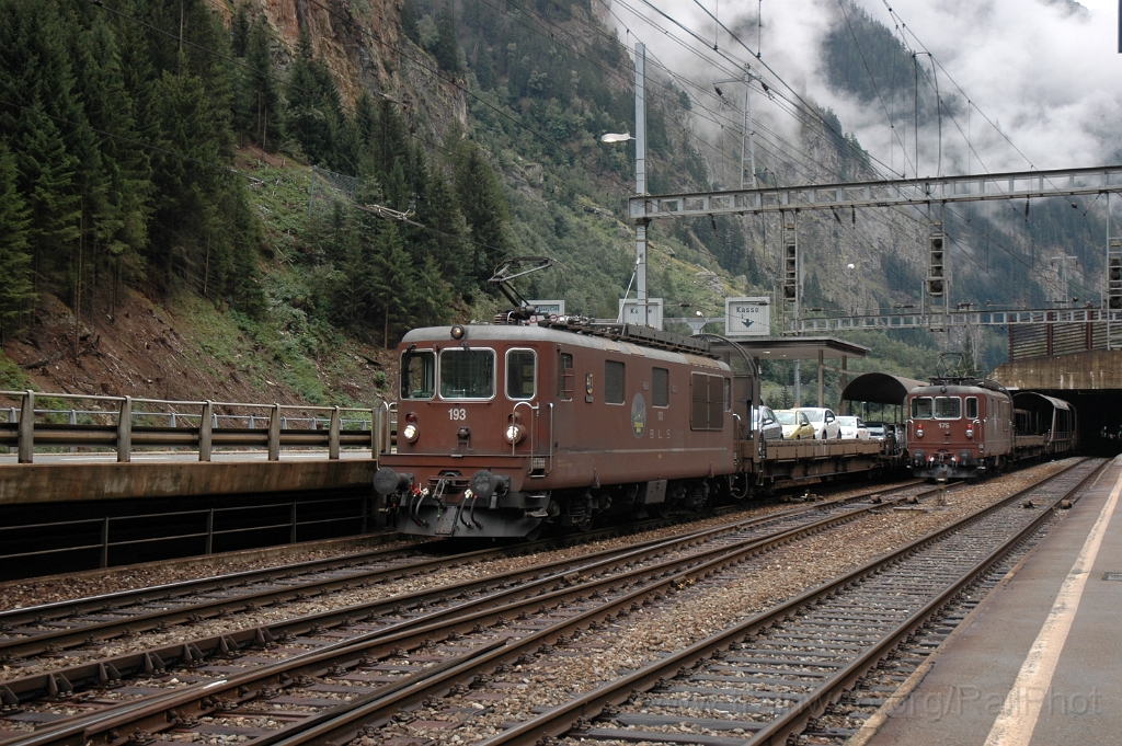 2948-0030-080913.jpg - BLS Re 4/4 193 "Steg" + 175 "Gampel" / Goppenstein 8.9.2013