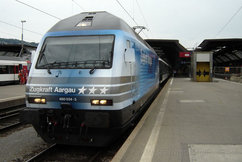 1196-0025-250606.jpg - SBB-CFF Re 460.024-3 "Rheintal" / Zürich HB 25.6.2006