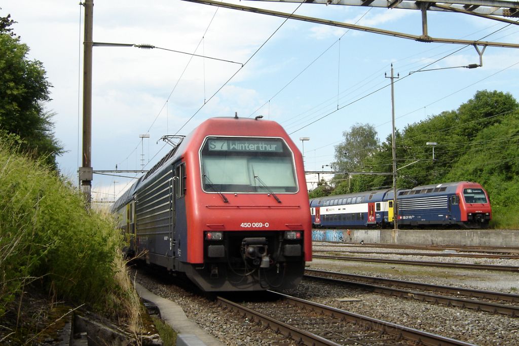 1197-0050-290606.jpg - SBB-CFF Re 450.069-0 "Wiesendangen" + Re 450.048-4 "Elgg ZH" / Effretikon 29.6.2006