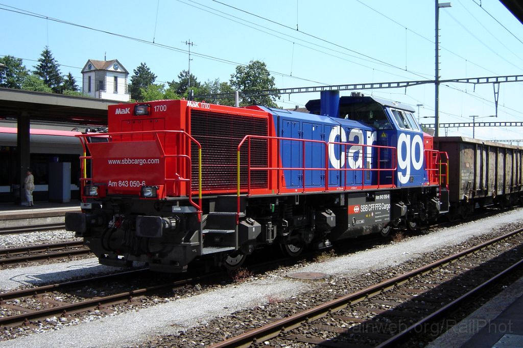 1198-0043-300606.jpg - SBB-CFF Am 843.050-6 / Wohlen 30.6.2006