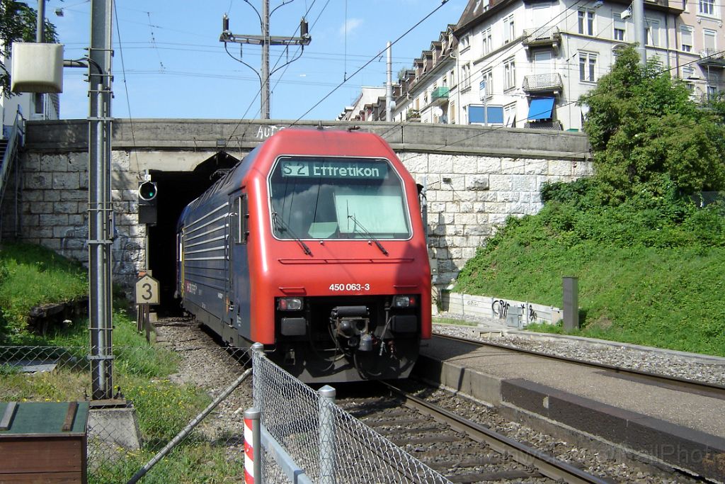 1201-0003-080706.jpg - SBB-CFF Re 450.063-3 "Hombrechtikon" / Zürich-Wipkingen 8.7.2006