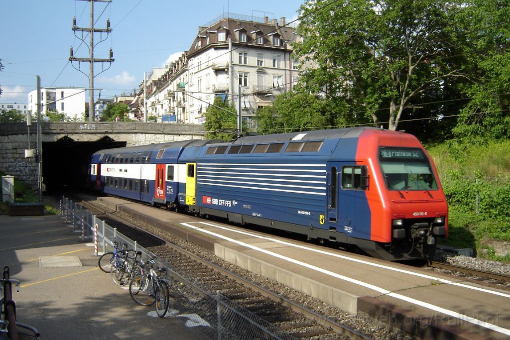 1201-0019-080706.jpg - SBB-CFF Re 450.113-6 "Humlikon - Adlikon" / Zürich-Wipkingen 8.7.2006