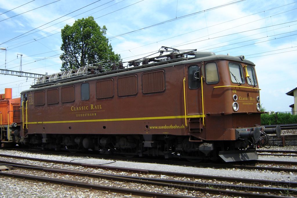 1202-0002-090706.jpg - SOB Ae 476.012-0 "Classic Rail" / Samstagern 9.7.2006