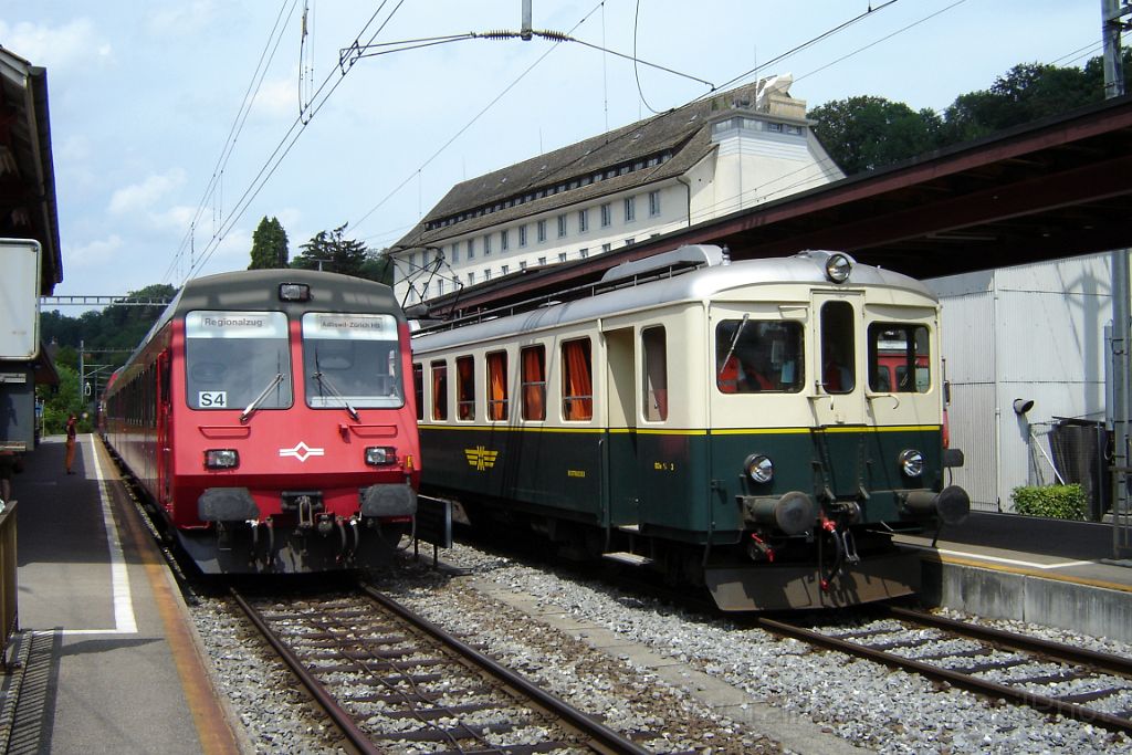 1202-0043-090706.jpg - SZU Bt 984 + ZMB BDe 2/4 3 / Langnau-Gattikon 9.7.2006