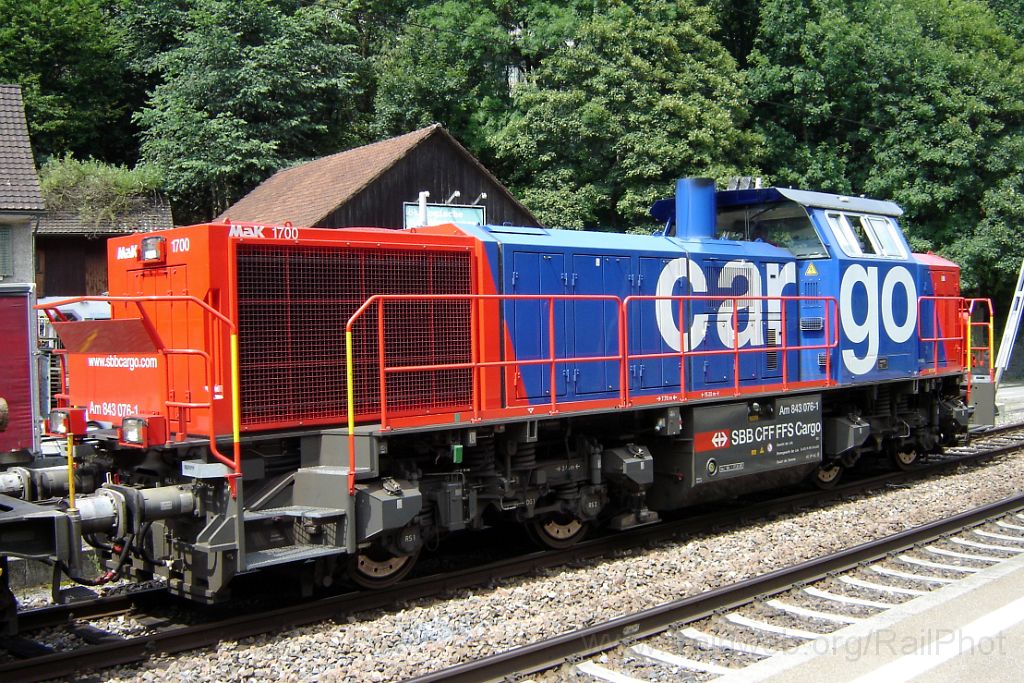 1208-0001-310706.jpg - SBB-CFF Am 843.076-1 / Kemptthal 31.7.2006