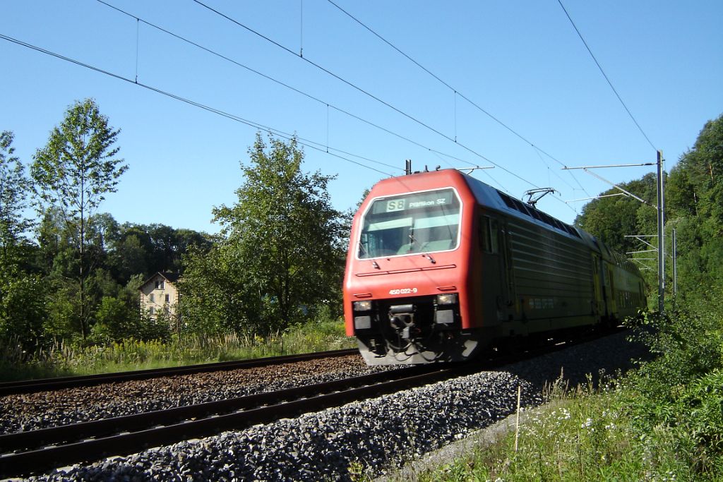 1209-0001-180806.jpg - SBB-CFF Re 450.022-9 "Richterswil" / Grafsthal (Thalegg) 18.8.2006