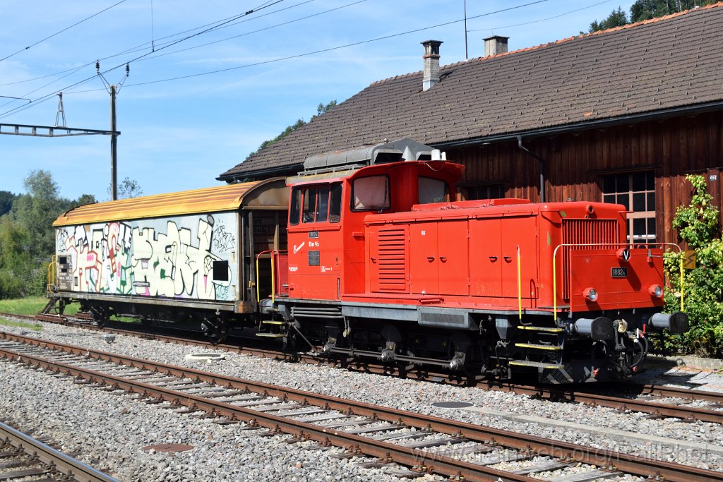 9991-0003-060925.jpg - DVZO Em 3/3 18824 "Emma" + Hbils-vy 417 / Bauma 6.9.2025