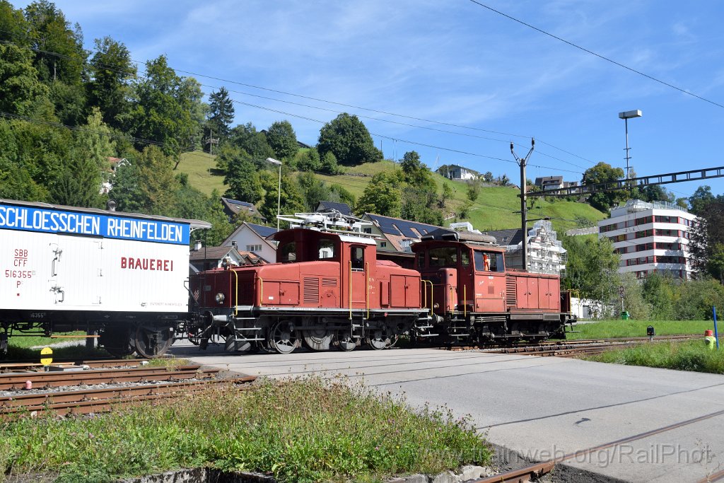9994-0042-060925.jpg - DVZO Ee 3/3 16363 + Em 3/3 18815 "Sara" / Bauma (BUe Sternenbergstrasse) 6.9.2025