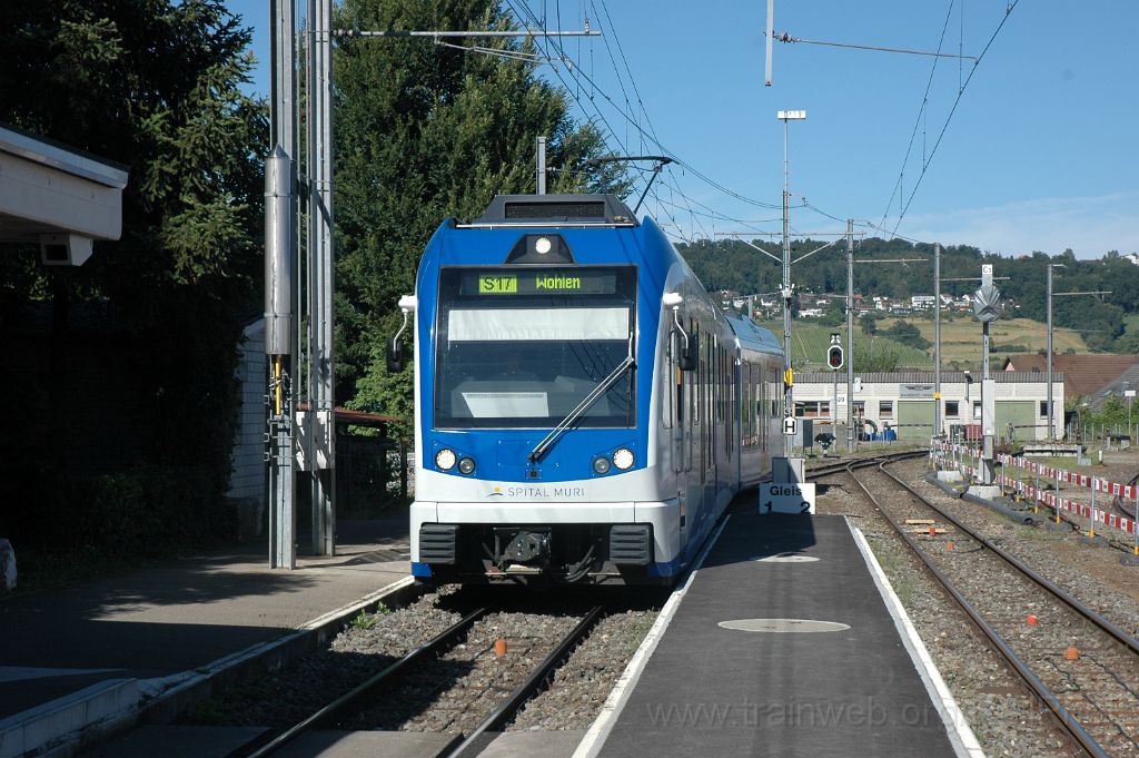 3621-0039-280615.jpg - BDWM ABe 4/8 5011 "Spital Muri" / Bremgarten-West 28.6.2015