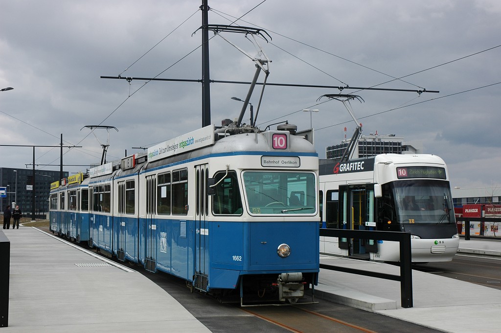 1630-0040-150309.jpg - VBZ Be 4/6 1662 + 1725 + VBG Be 5/6 3066 / Fracht 15.3.2009