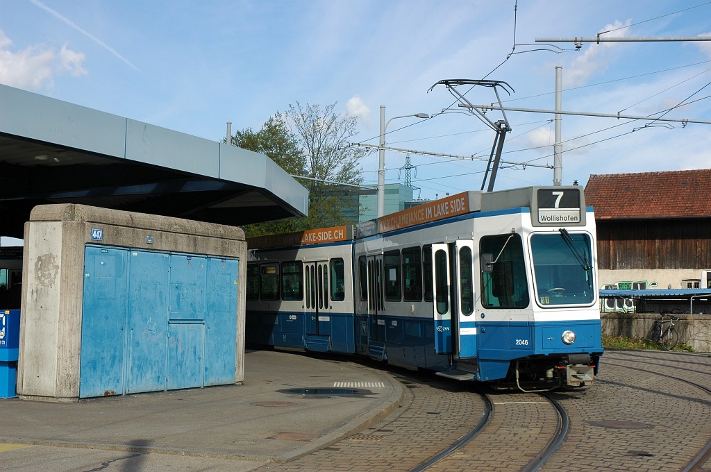 1648-0024-170409.jpg - VBZ Be 4/6'' 2046 / Bahnhof Stettbach 17.4.2009