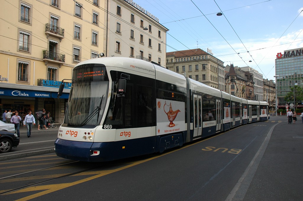 1680-0025-300509.jpg - TPG Be 6/8 869 «Easy Jet» / Place de Cornavin 30.5.2009